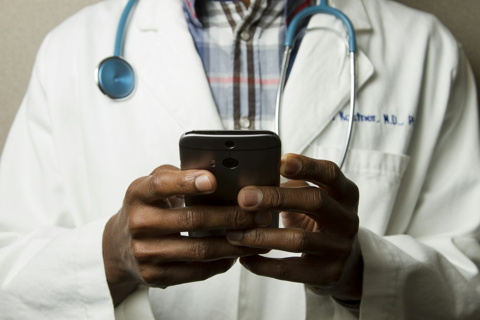 Healthcare professionals reviewing clinical notes together